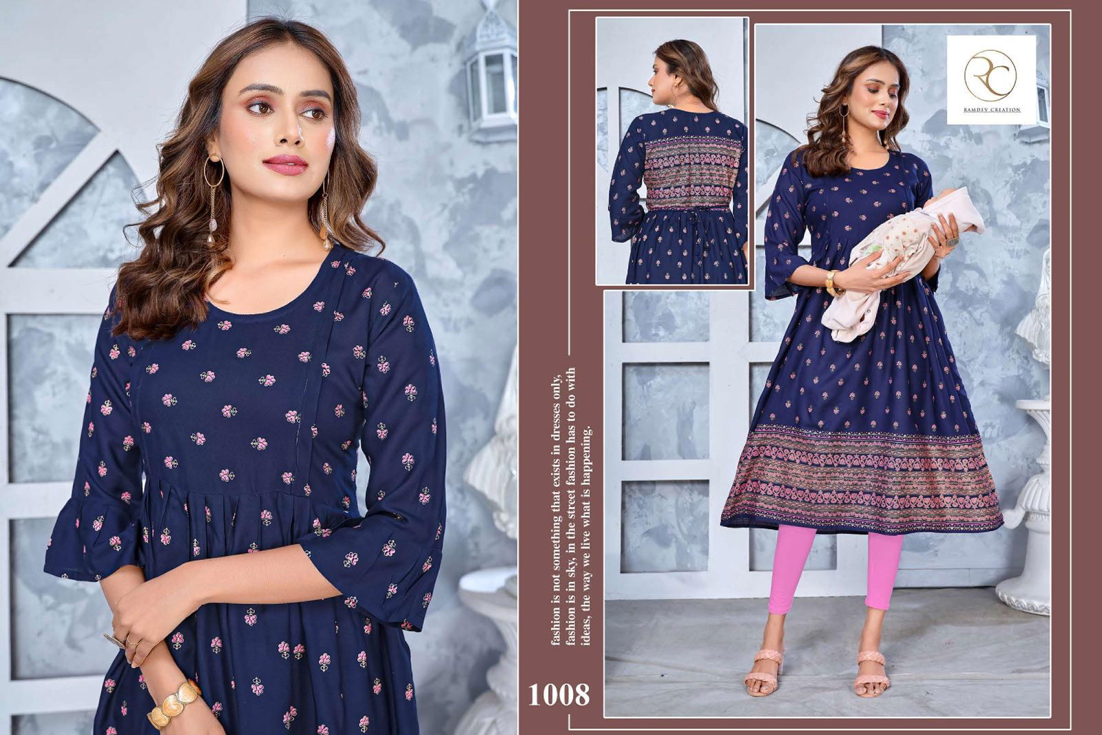 Rc Good News Vol 3 Printed Rayon Feeding Kurti Catalog
